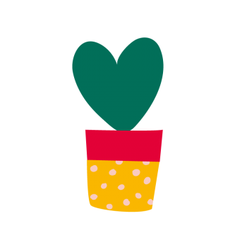 plante-coeur-pot-rouge